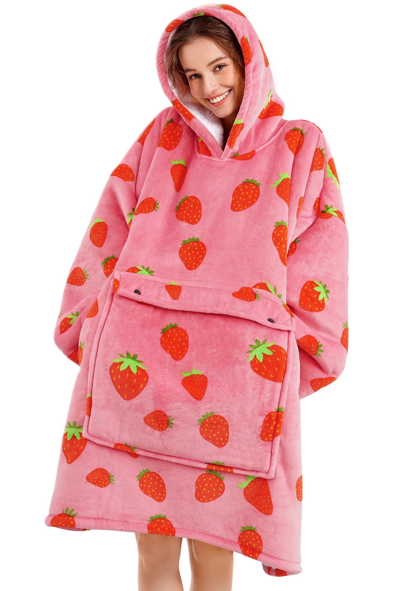 Strawberry Blanket Hoodie - NARECTE